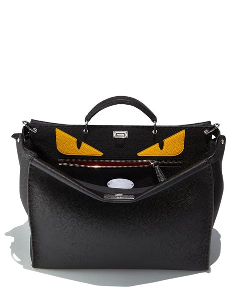 fendi monster eyes shoulder bag|fendi large monster eyes peekaboo.